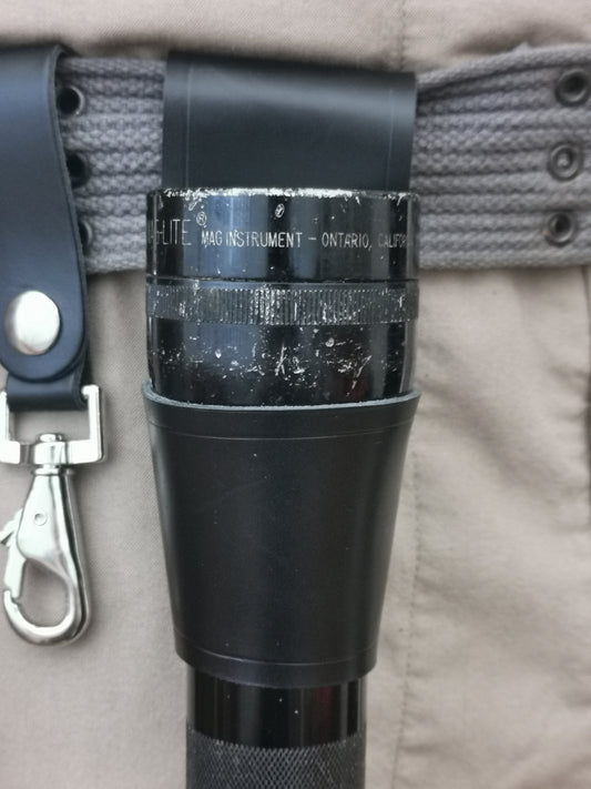 Leather D Cell Maglite Torch Holster